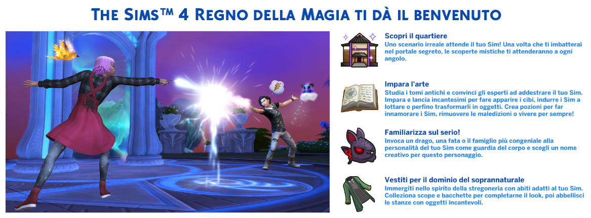 the sims 4 Regno Della Magia Review benvenuto